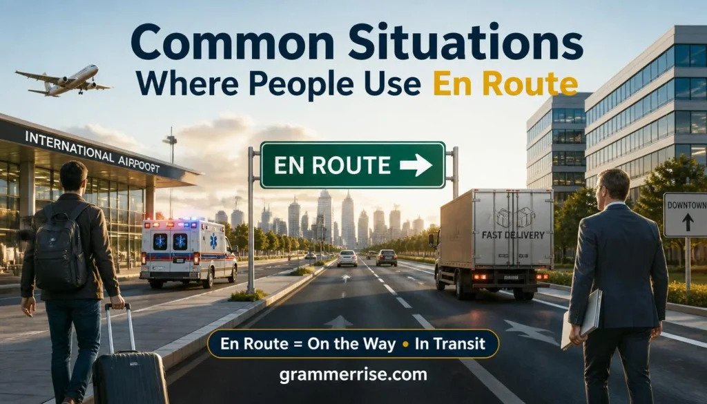 Common Situations Where People Use En Route