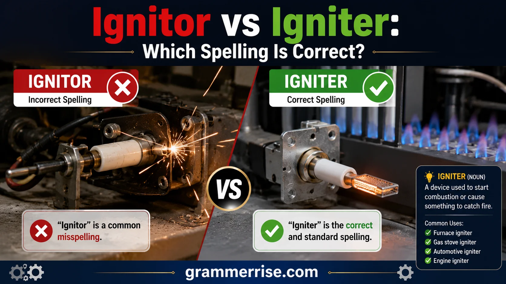 Ignitor vs Igniter