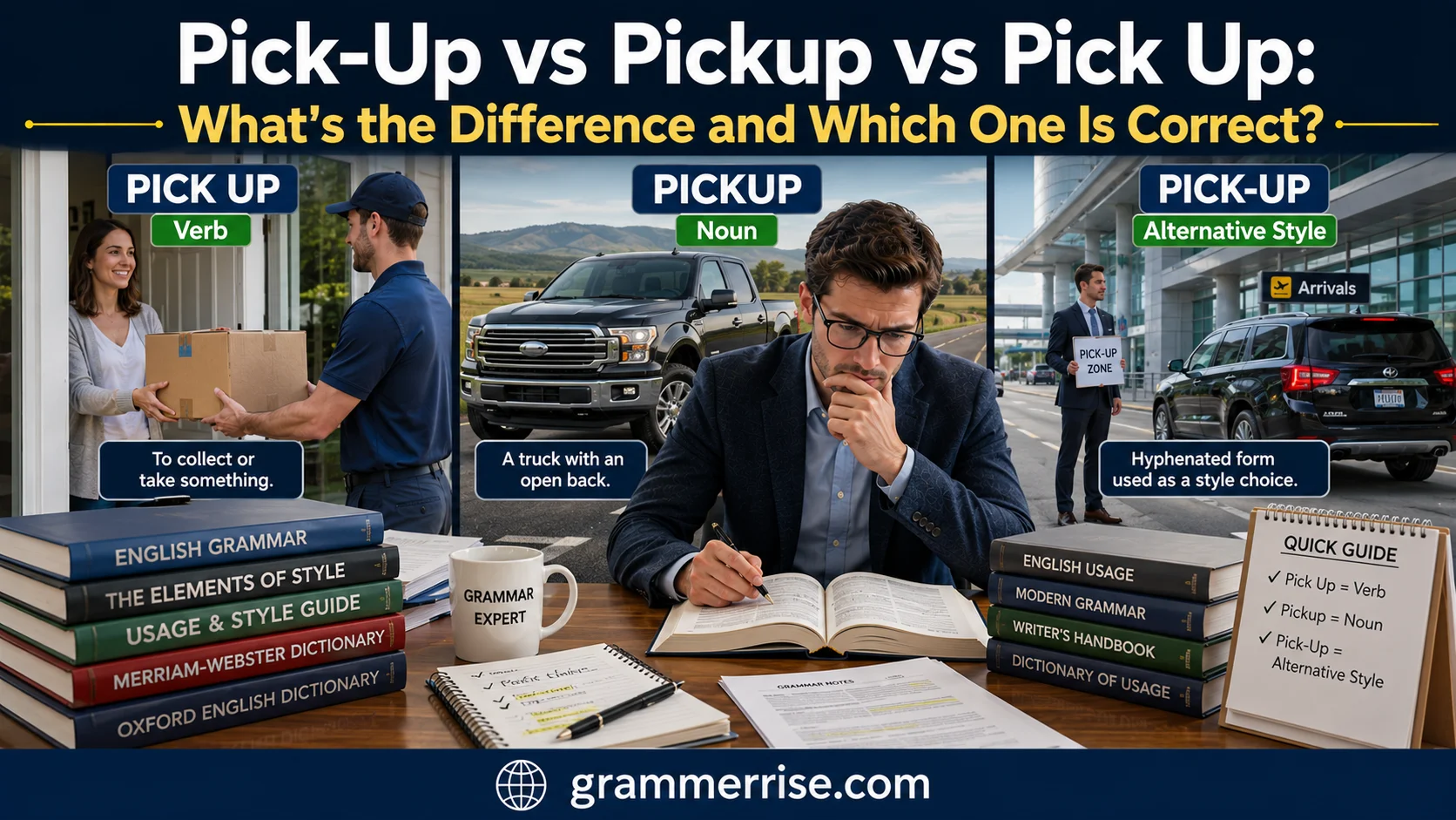 Pick-Up vs Pickup vs Pick Up