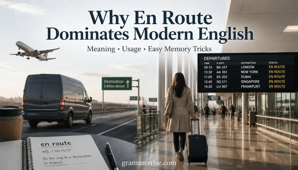 Why En Route Dominates Modern English