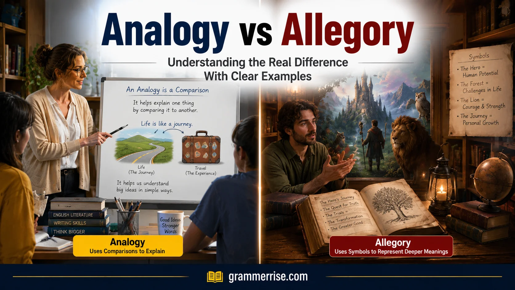 Analogy vs Allegory