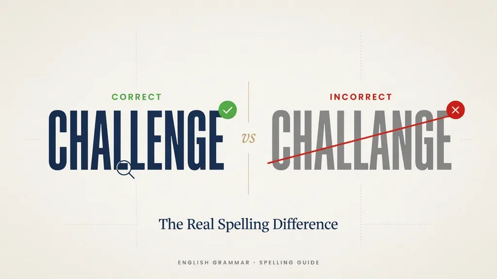 challenge or challange which is correct?