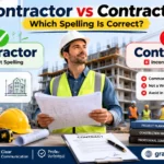 Contractor vs Contracter