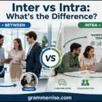 Inter vs Intra