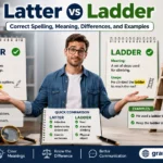 Is It Latter or Ladder