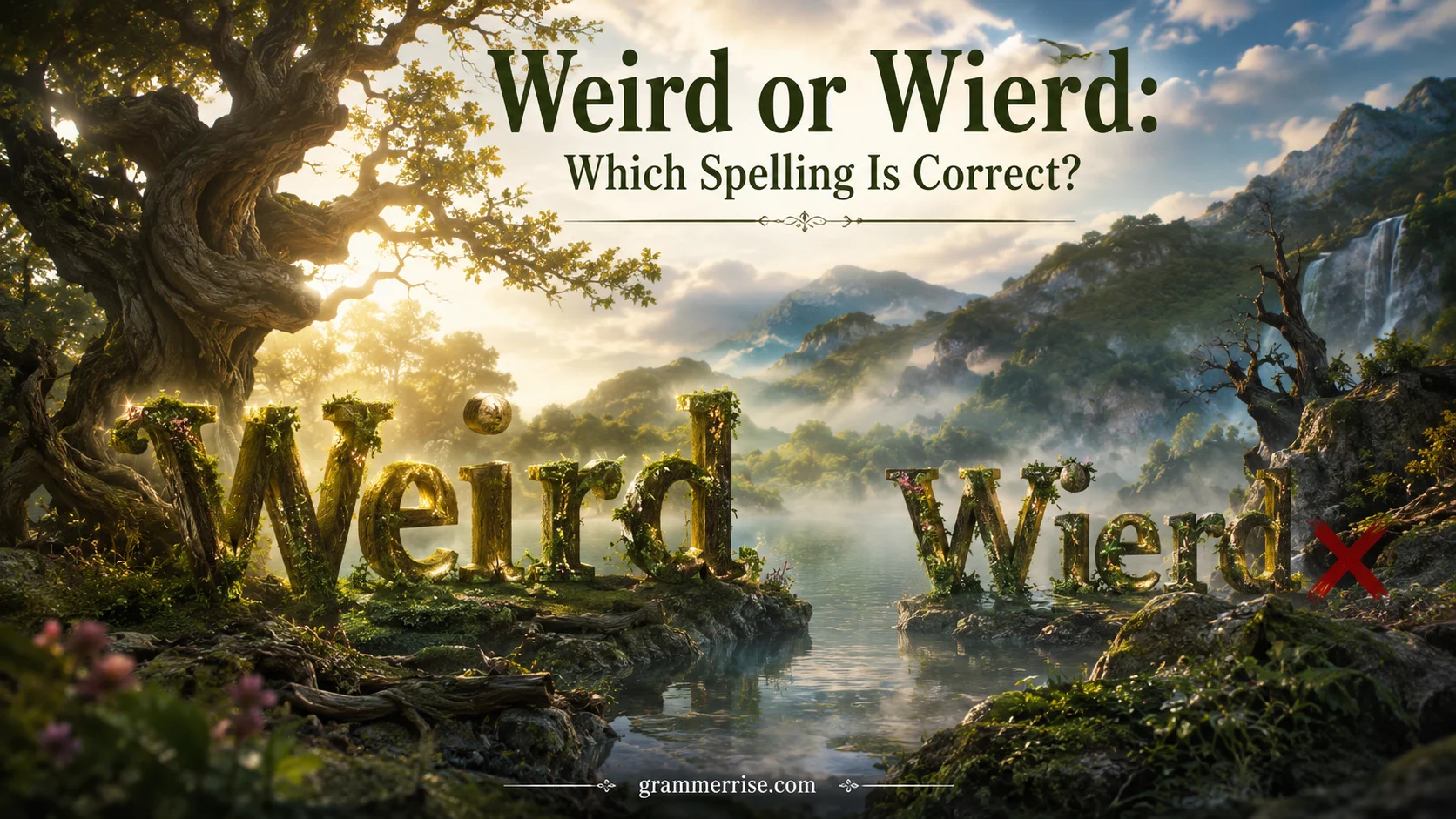 Weird or Wierd