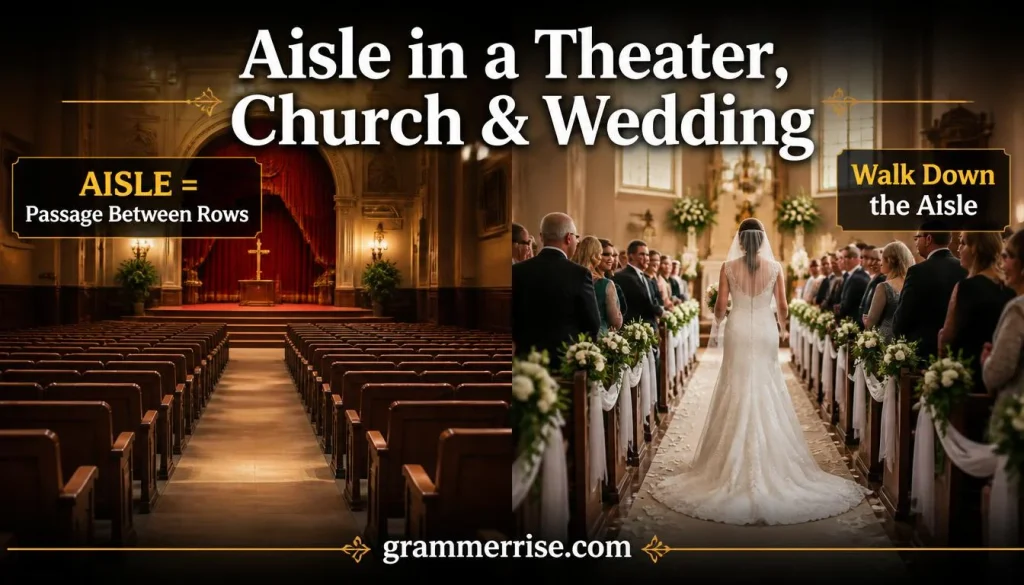 Aisle in a Theater or Church