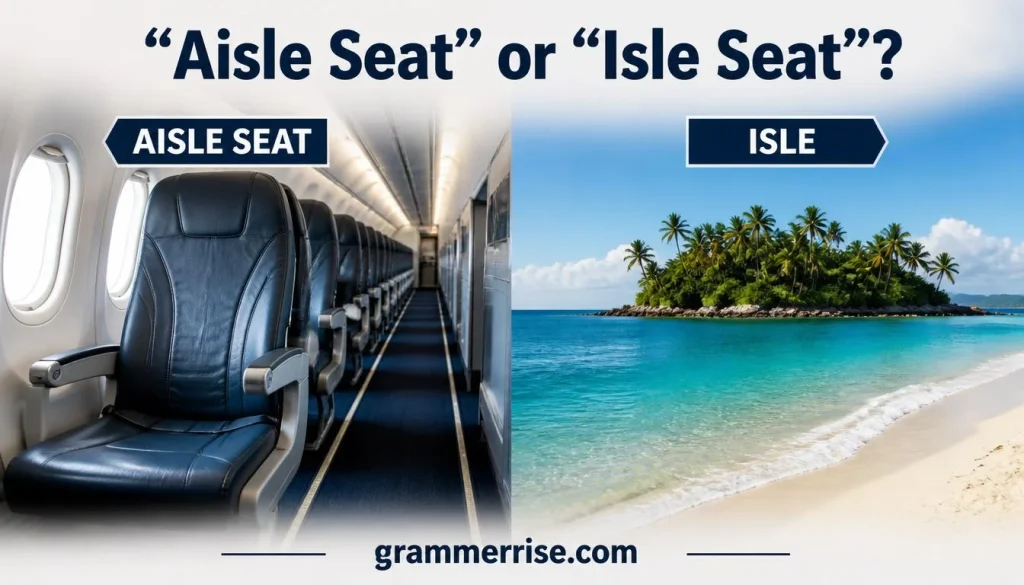 “Aisle Seat” or “Isle Seat