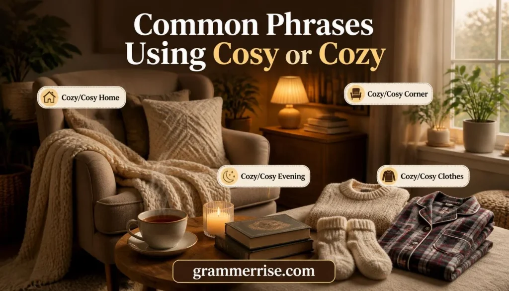 Common Phrases Using Cosy or Cozy