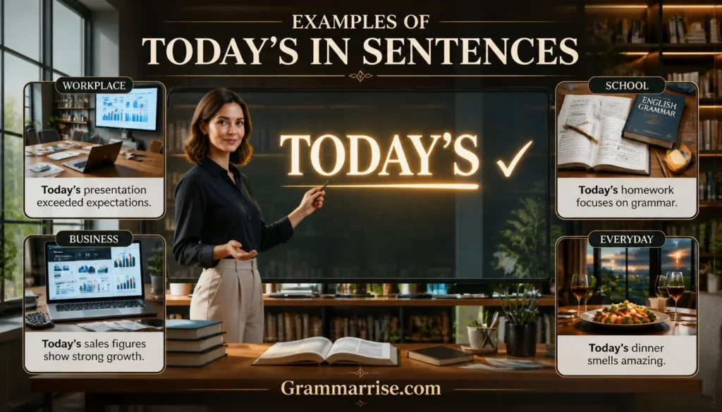 Examples of Today’s in Sentences