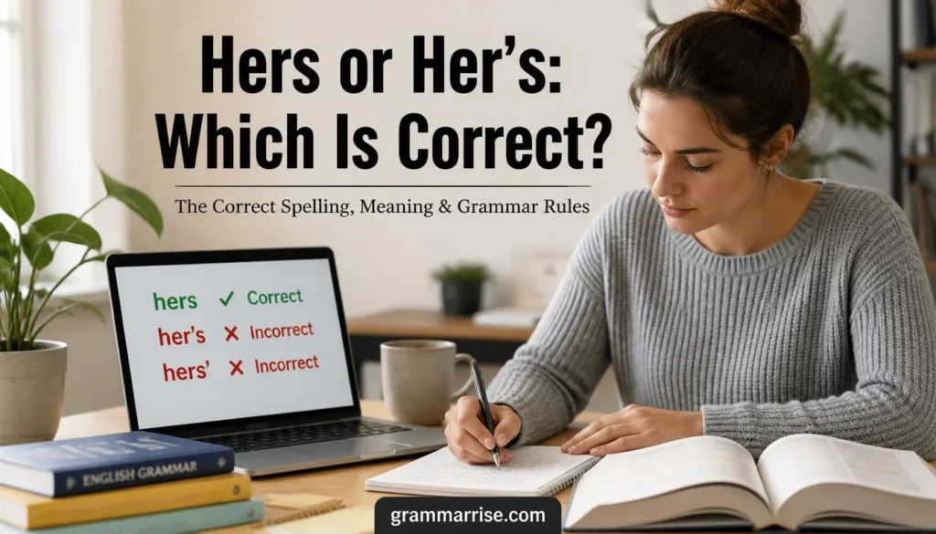 Hers or Her’s: Which Is Correct