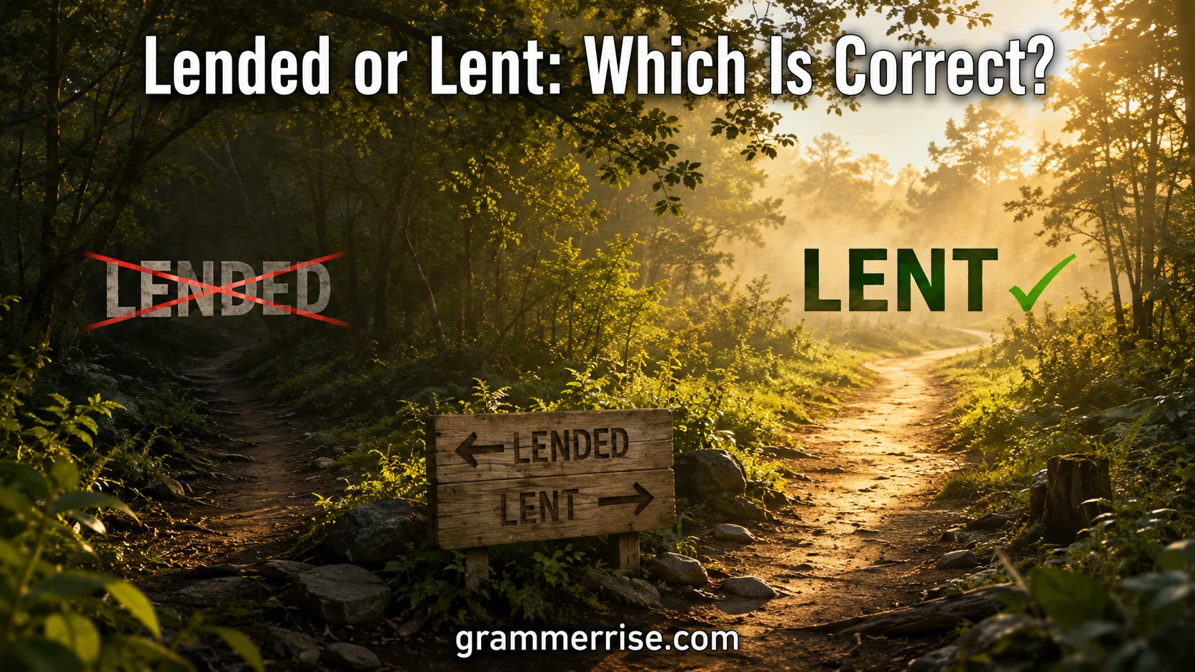 Lended or Lent
