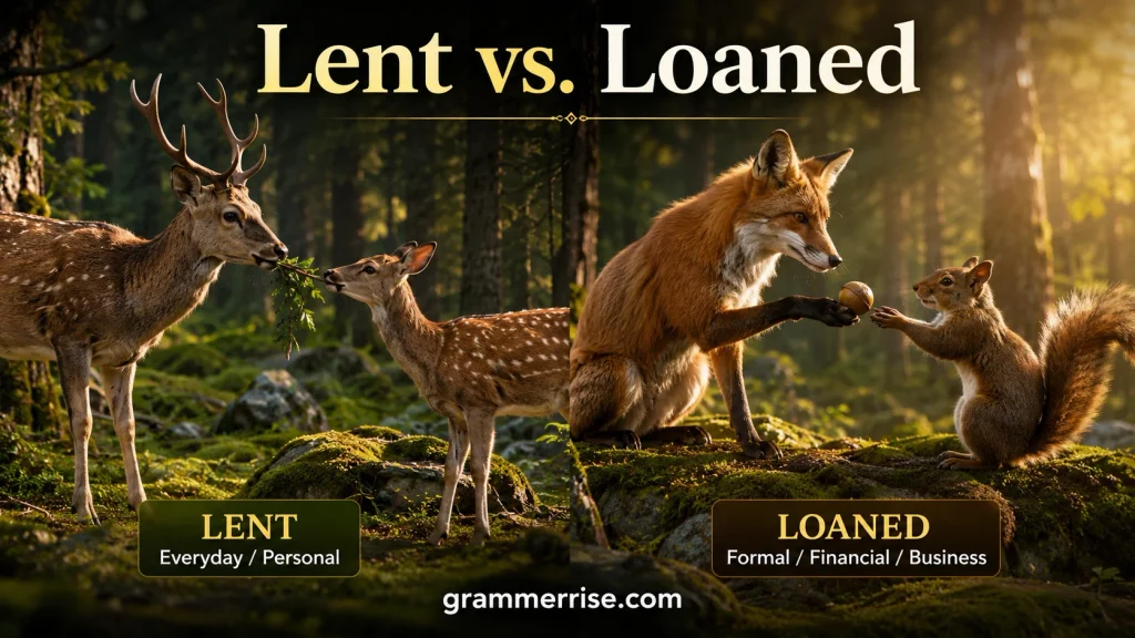 Lent vs. Loaned