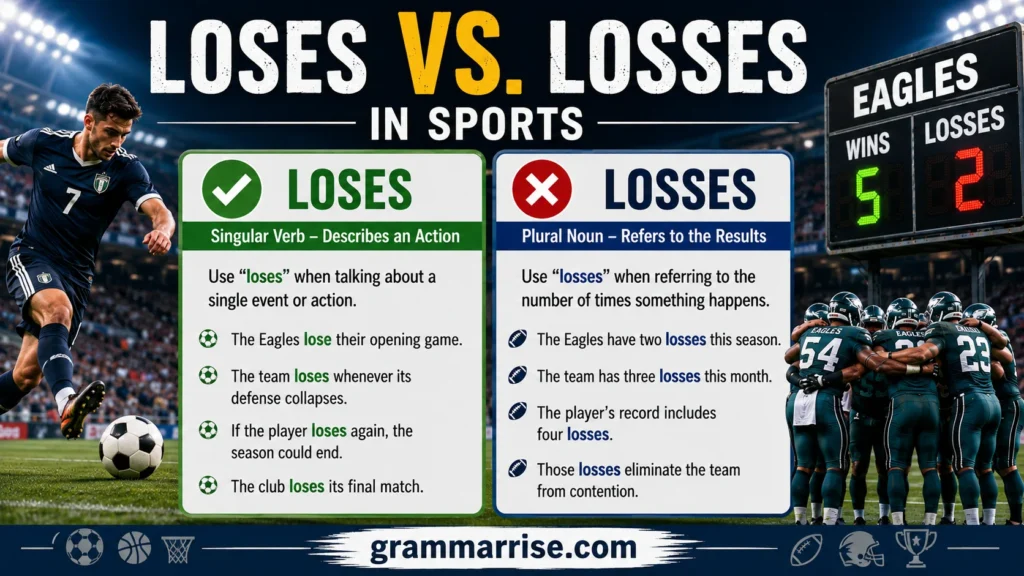 Loses vs. Losses in Sports
