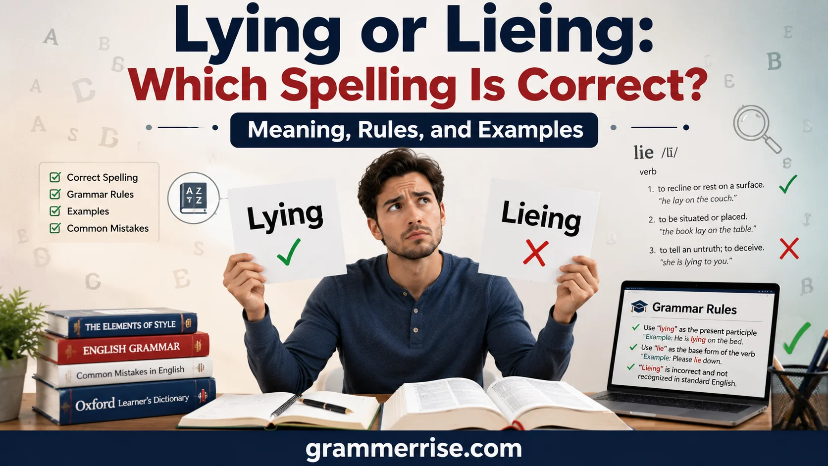 Lying or Lieing