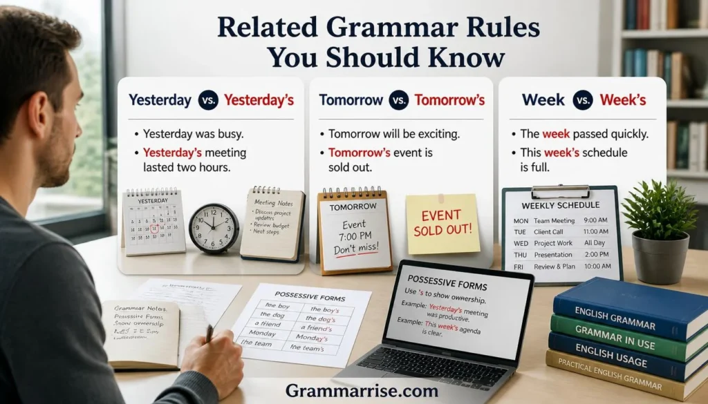 Related Grammar Rules You Should Know