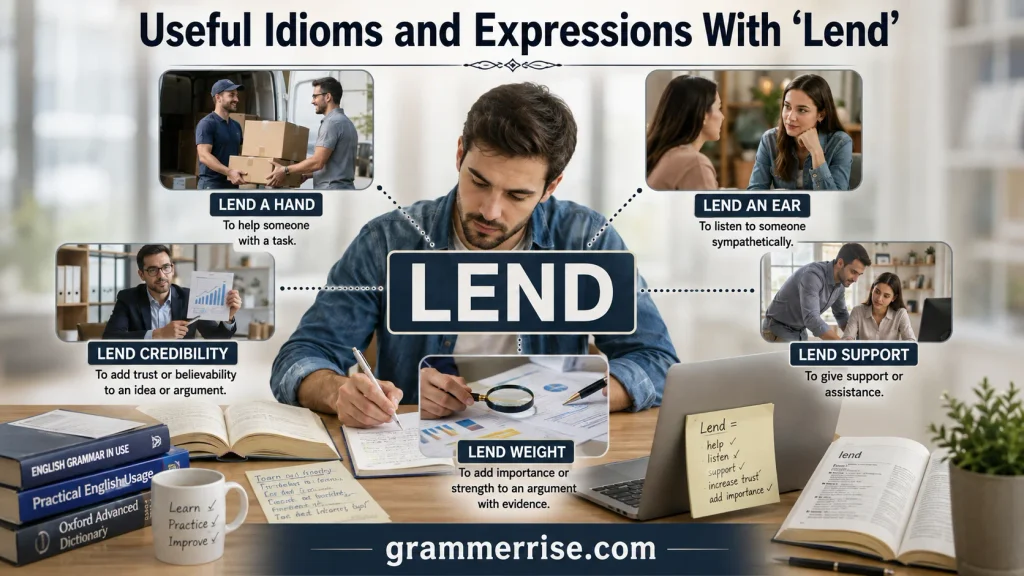 Useful Idioms and Expressions With "Lend"