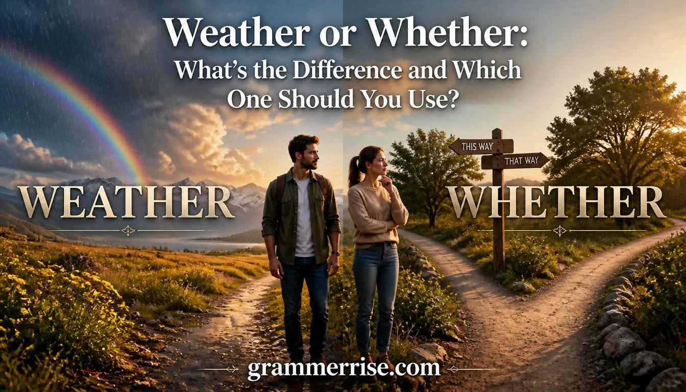 Weather or Whether: What's the Difference?