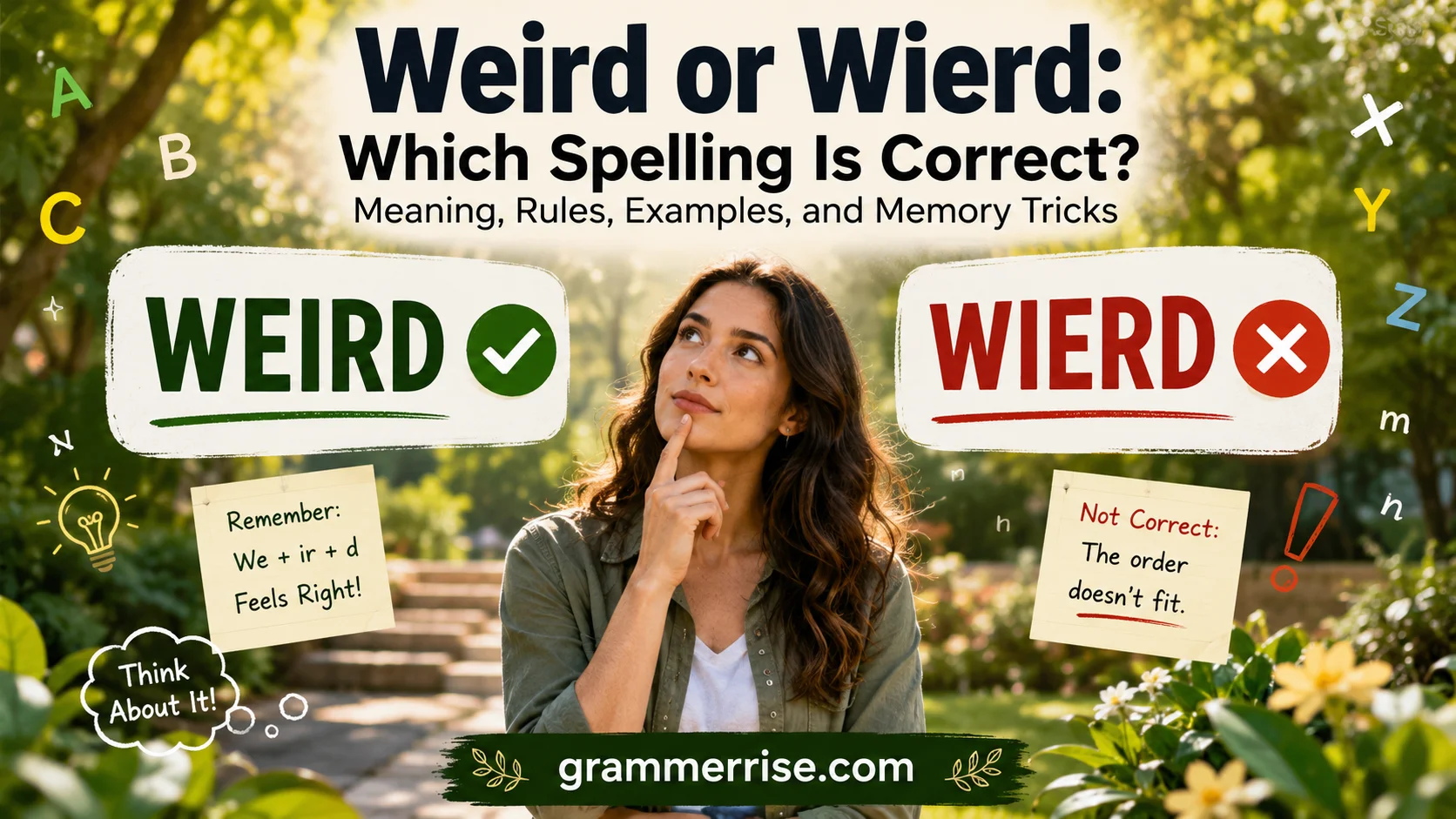 Weird or Wierd