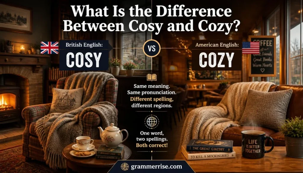 What Is the Difference Between Cosy and Cozy