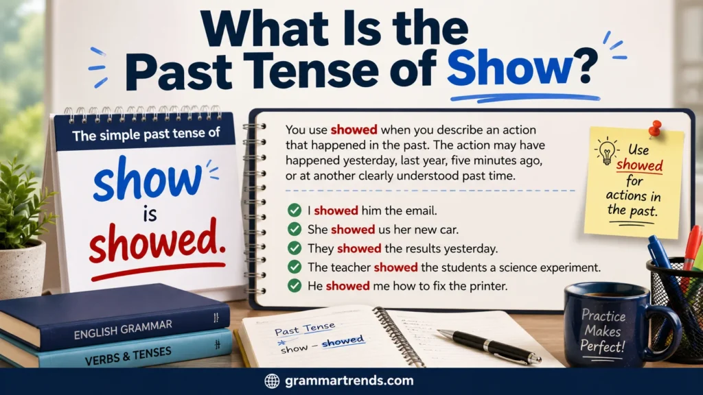 What Is the Past Tense of Show