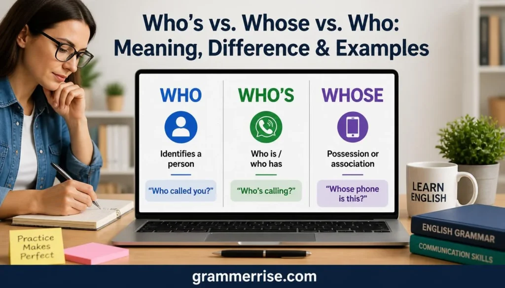 Who’s vs. Whose vs. Who