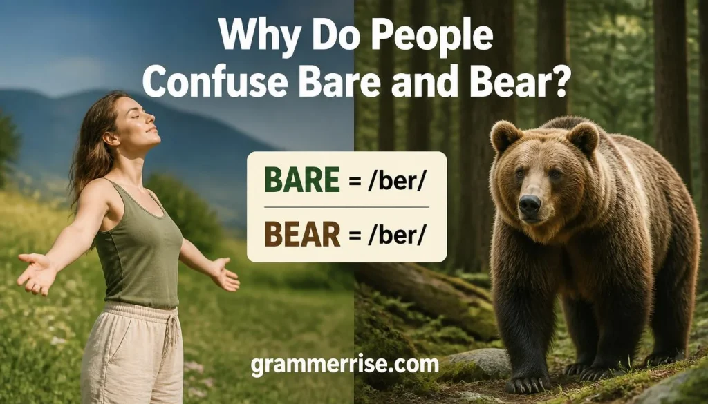 Why Do People Confuse Bare and Bear