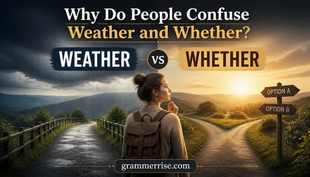 Why Do People Confuse Weather and Whether
