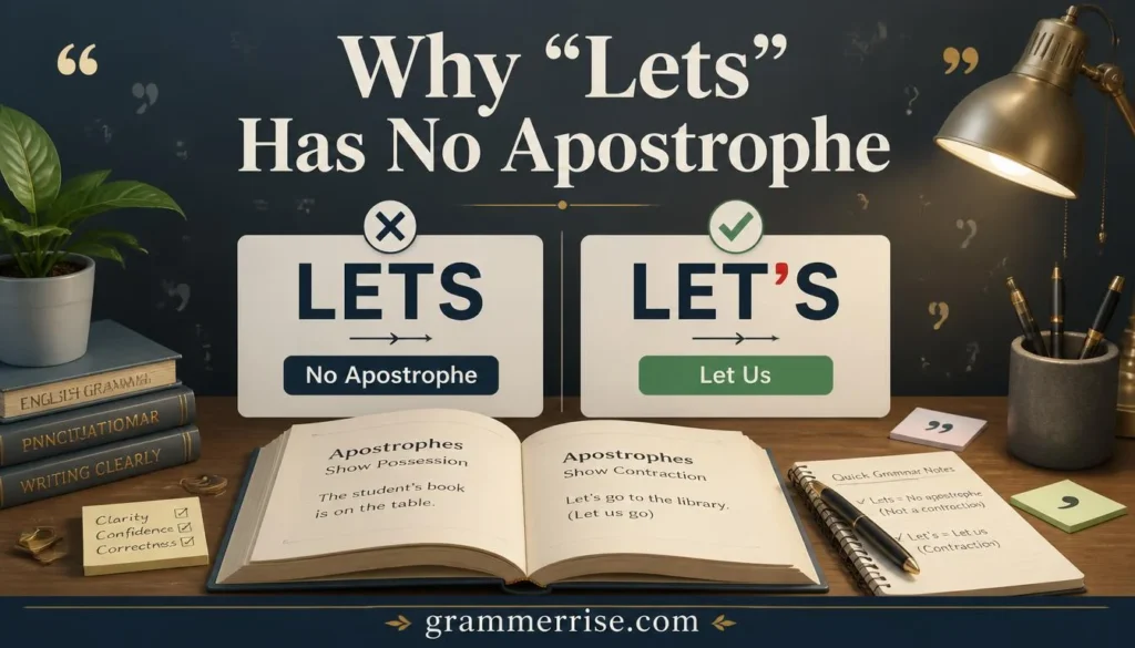 Why “Lets” Has No Apostrophe